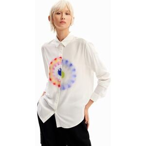 Desigual Cam_ohm blus för damer, Vit, M Desigual Cam_ohm blus för damer, Vit, M