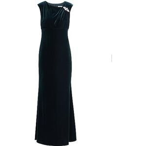 Gina Bacconi Maxi-sammetsklänning för kvinnor med asymmetrisk halsringning och utsmyckning cocktailklänning, Skog, 40 SE Gina Bacconi Maxi-sammetsklänning för kvinnor med asymmetrisk halsringning och utsmyckning cocktailklänning, Skog, 40 SE