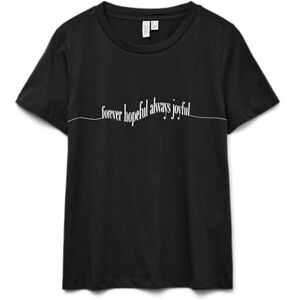 VERO MODA Vmfelise S/S O-Neck T-shirt JRS Btq, svart, S VERO MODA Vmfelise S/S O-Neck T-shirt JRS Btq, svart, S