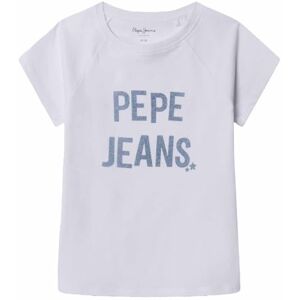 Pepe Jeans Greta T-shirt för flickor, vit (vit), 4 Pepe Jeans Greta T-shirt för flickor, vit (vit), 4
