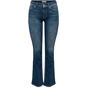 ONLY Dam utsvängda passform jeans ONLBLUSH medium midja utsvängda jeans, Mörkblå denim, M / 30L ONLY Dam utsvängda passform jeans ONLBLUSH medium midja utsvängda jeans, Mörkblå denim, M / 30L