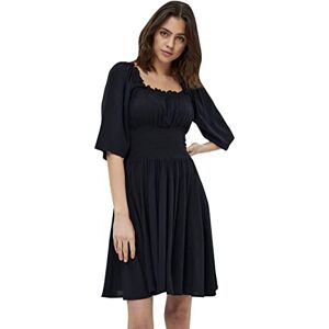 DESIRES Dam Debbi Smock klänning, 9000 Svart, XS DESIRES Dam Debbi Smock klänning, 9000 Svart, XS