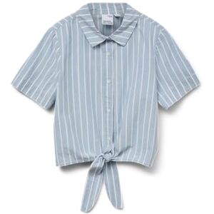 VERO MODA Vmleonies 3/4 Chambray skjorta, Ljusblå denim, S VERO MODA Vmleonies 3/4 Chambray skjorta, Ljusblå denim, S
