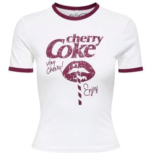 ONLY Dam Onlcoca Cola Life S/S kort topp box JRS, Cloud Dancer, L, Molndansare, L ONLY Dam Onlcoca Cola Life S/S kort topp box JRS, Cloud Dancer, L, Molndansare, L