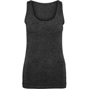 VERO MODA VMLULU lång tank topp JRS GA NOOS, Mörkgrå melange, XS VERO MODA VMLULU lång tank topp JRS GA NOOS, Mörkgrå melange, XS