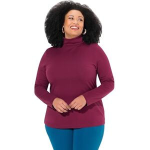 Ulla Popken damer stora storlekar, överdimensionerade plus size skjorta, polotröja, smal, långärmad, Mörka bär, 46-48 Ulla Popken damer stora storlekar, överdimensionerade plus size skjorta, polotröja, smal, långärmad, Mörka bär, 46-48