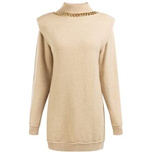 faina Stickad klänning för kvinnor, 11025380-FA01, beige, XS/S, stickad klänning, XS/S faina Stickad klänning för kvinnor, 11025380-FA01, beige, XS/S, stickad klänning, XS/S
