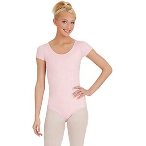 Capezio Damlag Basic kortärmad trikåer, Rosa, L Capezio Damlag Basic kortärmad trikåer, Rosa, L