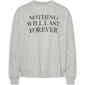 PIECES PCRANYRA LS Sweat, Ljusgrå melange, M PIECES PCRANYRA LS Sweat, Ljusgrå melange, M