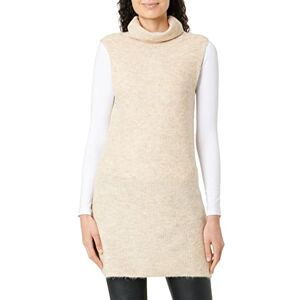 PIECES Dampole rollneck lång stickad väst Noos Bc, Vitpeppar, M PIECES Dampole rollneck lång stickad väst Noos Bc, Vitpeppar, M