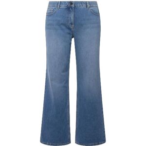 Ulla Popken Dam Marlenejeans Mary, vida ben, komfortlinning, ekologisk bomull jeans, blå denim, 46 Ulla Popken Dam Marlenejeans Mary, vida ben, komfortlinning, ekologisk bomull jeans, blå denim, 46
