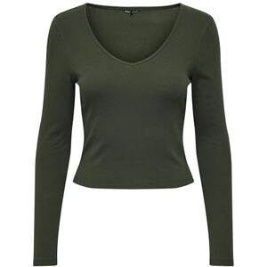 ONLY Onlkaya L/S V-hals kort topp JRS, Russin, XL ONLY Onlkaya L/S V-hals kort topp JRS, Russin, XL