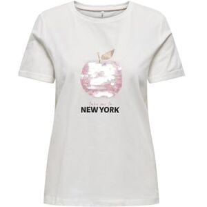 ONLY Onlikita Life Apple S/S Print toppbox JRS, Molndansare, XL ONLY Onlikita Life Apple S/S Print toppbox JRS, Molndansare, XL