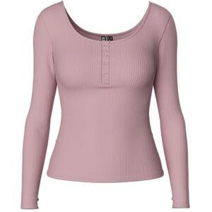 PIECES Pckitte Ls Top Noos Bc, Dawn rosa, S PIECES Pckitte Ls Top Noos Bc, Dawn rosa, S