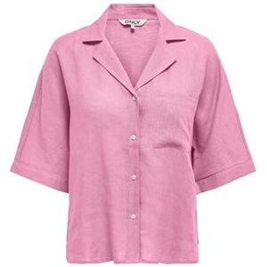 ONLY Onltokyo Life Ss Linne Bl Shirt Pnt Noos, Prisma rosa, S ONLY Onltokyo Life Ss Linne Bl Shirt Pnt Noos, Prisma rosa, S