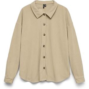 VERO MODA Vmcleo Oversize Shirt WVN Ga, Månljus, M VERO MODA Vmcleo Oversize Shirt WVN Ga, Månljus, M