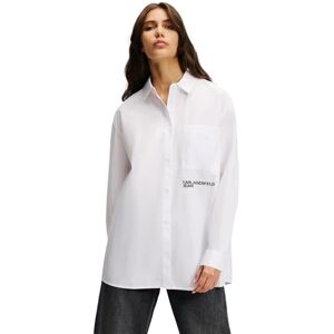 KARL LAGERFELD JEANS , Dam, Relaxed Shirt, Relaxed Fit, Vit, XS KARL LAGERFELD JEANS , Dam, Relaxed Shirt, Relaxed Fit, Vit, XS