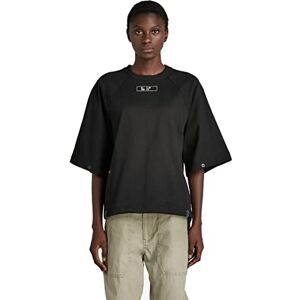 G-STAR RAW Dam Tweeter Snaps 1 Sl Wmn T-shirt, Svart (Dk Svart C673-6484), XS G-STAR RAW Dam Tweeter Snaps 1 Sl Wmn T-shirt, Svart (Dk Svart C673-6484), XS