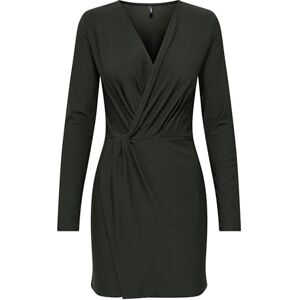 ONLY Onlsilja L/S Twist Dress JRS, Russin, S ONLY Onlsilja L/S Twist Dress JRS, Russin, S
