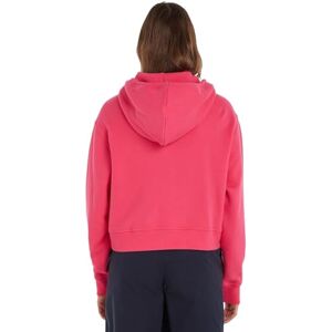 Tommy Hilfiger Dam REG Hilfiger FR-Terry dragkedja huvtröja, ljus cerise rosa, M, Ljus cerise rosa Tommy Hilfiger Dam REG Hilfiger FR-Terry dragkedja huvtröja, ljus cerise rosa, M, Ljus cerise rosa
