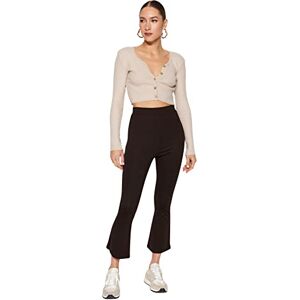 Trendyol Kvinnor hög midja utsvängda ben bootcut & utsvängda byxor, bruna, S, Brun, S Trendyol Kvinnor hög midja utsvängda ben bootcut & utsvängda byxor, bruna, S, Brun, S