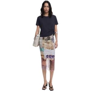 Desigual Vest_Collage, 6015 Mörkbeige, S, Brun, S Desigual Vest_Collage, 6015 Mörkbeige, S, Brun, S