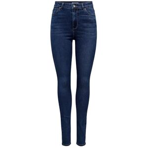 ONLY Onlluna Hw Skinny DNM Guabox jeans för kvinnor, Mörk medium blå denim, 27W / 32L ONLY Onlluna Hw Skinny DNM Guabox jeans för kvinnor, Mörk medium blå denim, 27W / 32L