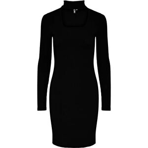 PIECES PCMILKA LS Cut Out Dress KAC, svart, XL PIECES PCMILKA LS Cut Out Dress KAC, svart, XL