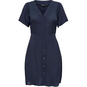 ONLY Onlevida S/S Short Dress WVN Noos, natthimmel, XS ONLY Onlevida S/S Short Dress WVN Noos, natthimmel, XS