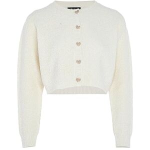 aleva Dam elegant, en rad, kort skuren kofta tröja ull vit storlek XL/XXL, benvit, XL aleva Dam elegant, en rad, kort skuren kofta tröja ull vit storlek XL/XXL, benvit, XL