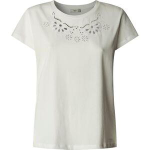 Pepe Jeans dam bärnsten t-shirt, Vit (vit), XL Pepe Jeans dam bärnsten t-shirt, Vit (vit), XL
