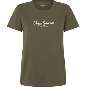 Pepe Jeans dam Fiore, t-shirt, grön, S, Grön (Bladgrön), S Pepe Jeans dam Fiore, t-shirt, grön, S, Grön (Bladgrön), S