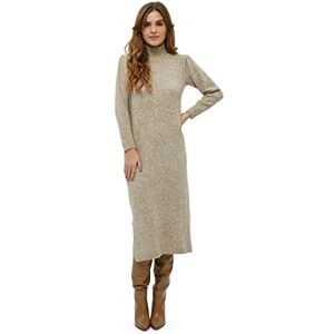 Peppercorn Helene Puffsleeve damklänning, varm sandmelange, M Peppercorn Helene Puffsleeve damklänning, varm sandmelange, M