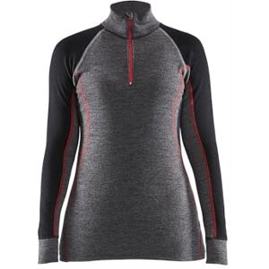 Blåkläder Blaklader Termisk T-shirt med Xwarm dragkedja, grå/svart, M dam, grå/svart, M Blåkläder Blaklader Termisk T-shirt med Xwarm dragkedja, grå/svart, M dam, grå/svart, M