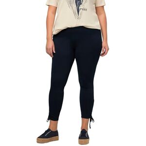 Ulla Popken , Dam, stora storlekar, leggings med gatherings, marinblå, 42/44 SE Ulla Popken , Dam, stora storlekar, leggings med gatherings, marinblå, 42/44 SE