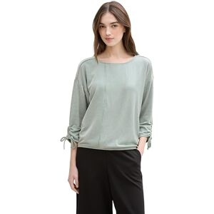 TOM TAILOR Denim T-shirt för kvinnor, 37710 – Grön vit liten remsa, M TOM TAILOR Denim T-shirt för kvinnor, 37710 – Grön vit liten remsa, M