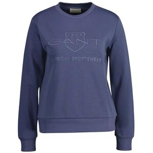 GANT REG Tonal Shield C-Neck Sweat, Dusty Navy, M GANT REG Tonal Shield C-Neck Sweat, Dusty Navy, M
