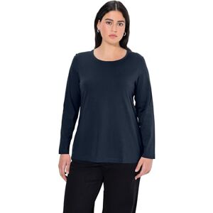 Ulla Popken 646801 långärmad T-shirt dam, blå (blau 71), 54 Ulla Popken 646801 långärmad T-shirt dam, blå (blau 71), 54