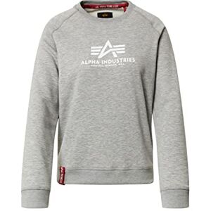 Alpha Industries New Basic Sweatshirt för damer Grey Heather Alpha Industries New Basic Sweatshirt för damer Grey Heather