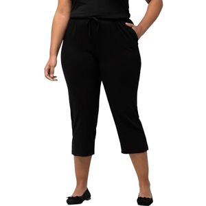 Ulla Popken dam stora storlekar överdimensionerade plus storlek 7/8 byxor, smal passform, gummilinning, upp till storlek 66/68 709771, svart, 40W x 32L Ulla Popken dam stora storlekar överdimensionerade plus storlek 7/8 byxor, smal passform, gummilinning, upp till storlek 66/68 709771, svart, 40W x 32L