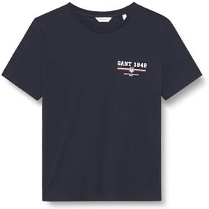 GANT REG Graphic SS T-shirt, svart, 3XL GANT REG Graphic SS T-shirt, svart, 3XL