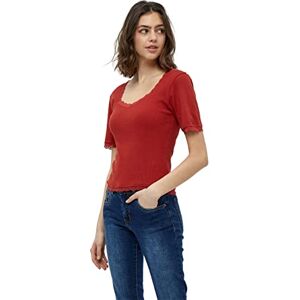 DESIRES Dam Dareen GOTS spetstrim topp cami skjorta, Bränd röd, XS DESIRES Dam Dareen GOTS spetstrim topp cami skjorta, Bränd röd, XS