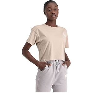 Alpha Industries Organics Cropped OS T T-shirt för damer Organic Beige Alpha Industries Organics Cropped OS T T-shirt för damer Organic Beige
