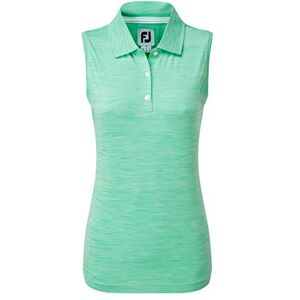 FootJoy kvinnors dam Lisle ärmlös tröja med hals trim ärmlös polo gRÖN XS FootJoy kvinnors dam Lisle ärmlös tröja med hals trim ärmlös polo gRÖN XS
