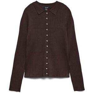 VERO MODA Vmsiri Ls Poloneck tröja, Choklad tårta, L VERO MODA Vmsiri Ls Poloneck tröja, Choklad tårta, L
