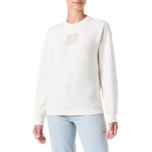 Giorgio Armani dam fyrkantig logotyp, rund hals sweatshirt, Iso, M Giorgio Armani dam fyrkantig logotyp, rund hals sweatshirt, Iso, M