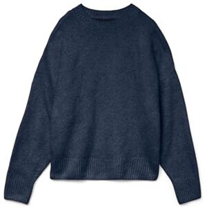 VERO MODA Vmboom Ls O-hals tröja Ga Noos, marinblå blazer, L VERO MODA Vmboom Ls O-hals tröja Ga Noos, marinblå blazer, L