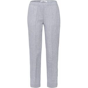 Brax dam Byxor Style Maron linnebyxor , Grå melange, 34W / 32L Brax dam Byxor Style Maron linnebyxor , Grå melange, 34W / 32L