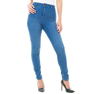 M17 Denimjeans med hög midja, Skinny Fit, vardagliga bomullsbyxor med fickor (16, svart), Mellantvätt, 36 SE M17 Denimjeans med hög midja, Skinny Fit, vardagliga bomullsbyxor med fickor (16, svart), Mellantvätt, 36 SE