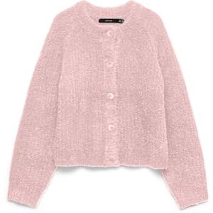 VERO MODA Vmcarmen Ls O-neck cardigan, Rosa Dogwood, XS VERO MODA Vmcarmen Ls O-neck cardigan, Rosa Dogwood, XS